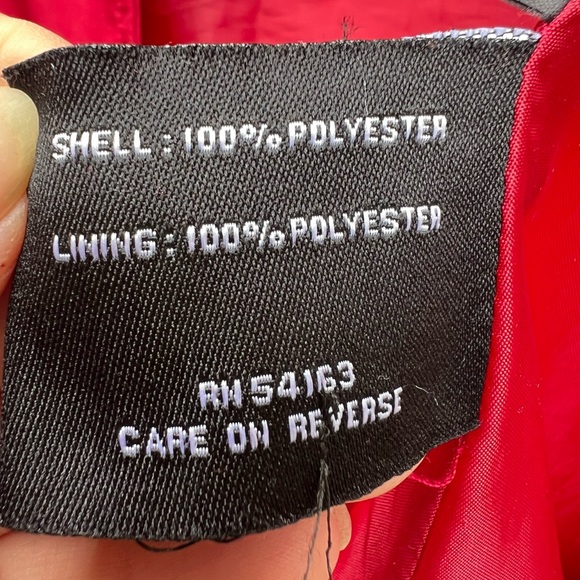 Black Rivet women’s red trench coat jacket size Small - Picture 9 of 12